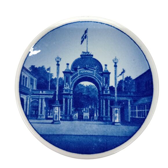 Set Of 6 Royal Copenhagen Collector Mini Plates Delft Blue Wall Decor Denmark 3" - Picture 6 of 8